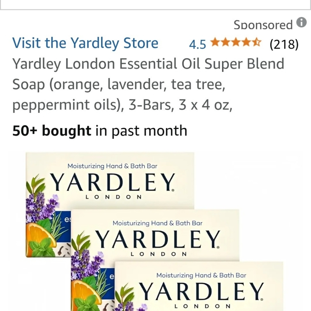 3 Bars of yardley of London Essential Oils Soap Super Blend Sensitive Skin Aroma - Picture 2 of 10